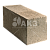 Блок бетонный стеновой полнотелый 390х190х188 мм М150/F50/D2200 (60 шт/поддон) ГОСТ 6133-99 АКЗ