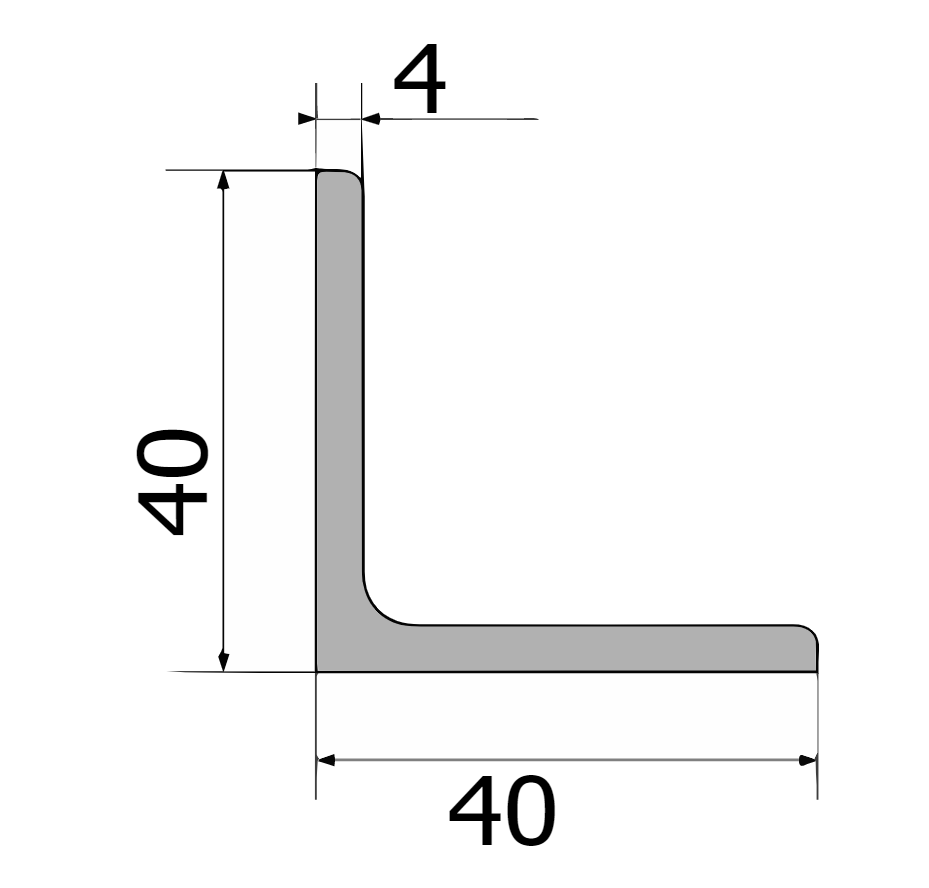 Уголок 50х50х5 чертеж размеры