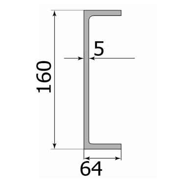 Швеллер г/к 16 П Ст1-8пс/сп5