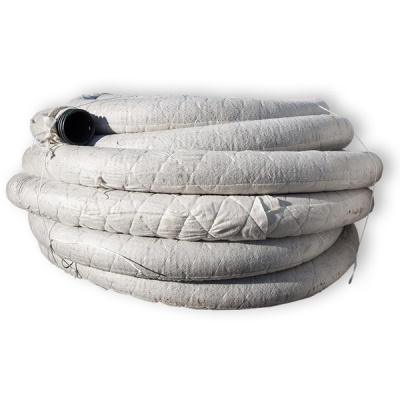 Труба дренажная ПНД 110/93 мм геотекстиль 120 г/м2 гофрированная безнапорная 1-стенная SN4 перф. пол