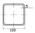 Труба проф. 100х100х5,00 мм ГОСТ 8639-82