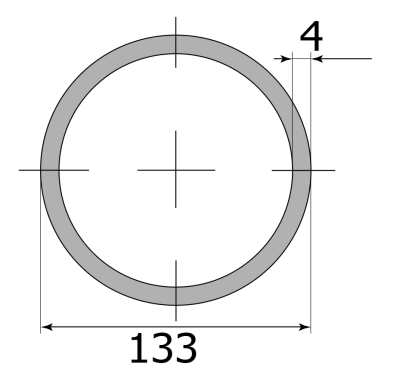 Труба э/с Ø133х4 мм Ст3