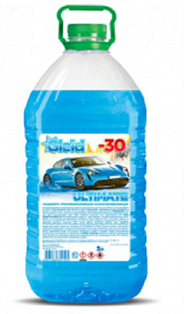Омыватель стекол автомобиля GLEID ULTIMATE -30°С 5 л (зеленая крышка и ручка)