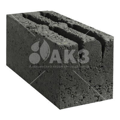 Блок керамзитобетонный стеновой пустотелый 390х190х188 мм 4-щелевой В2,5/F25 (0,014 м3/шт, 75 шт/1,0